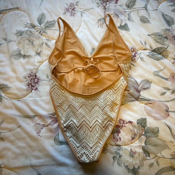 FREE PEOPLE crochet one piece swim - Picture 5 of 6